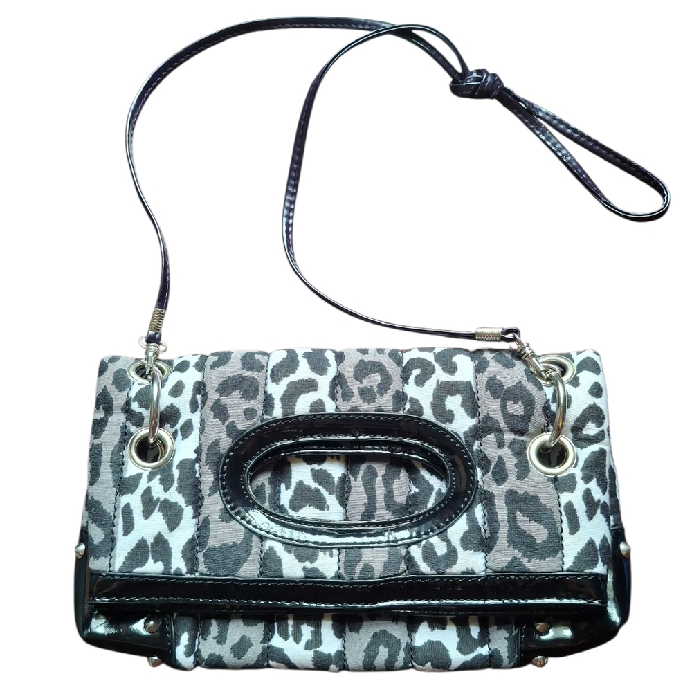 Betseyville Leopard Print Fold Over Crossbody Bag